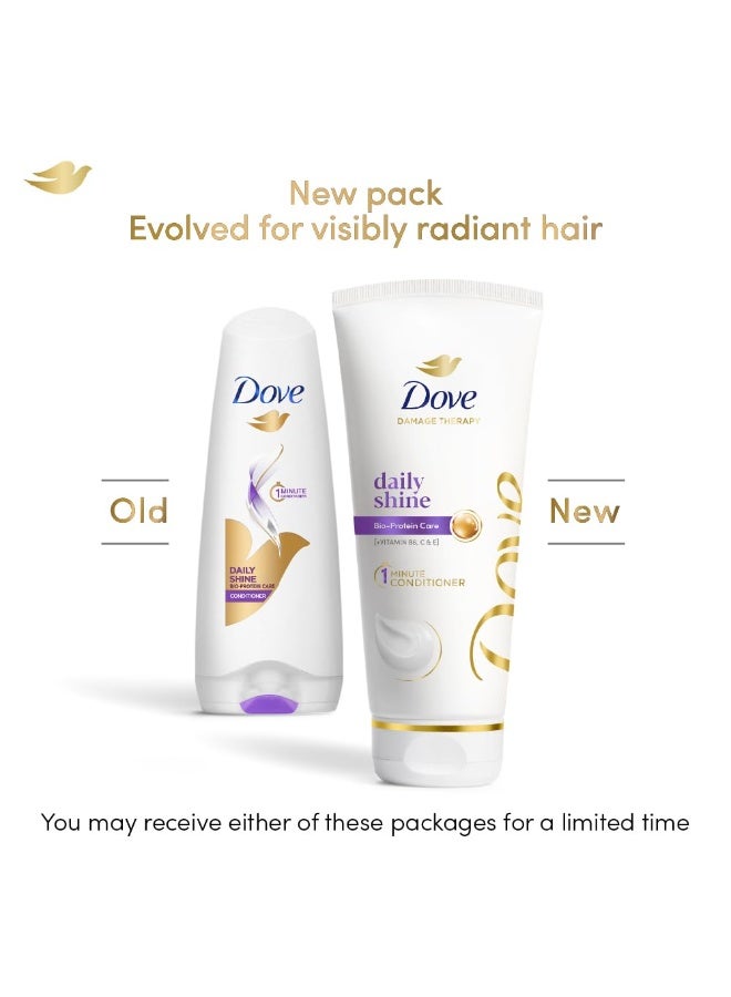 Dove Daily Shine Hair Conditioner with Nutritive Serum for Smooth & Shiny Hair|| 175 ml - Image 2